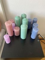 Stumpenkerzen verschiedene Farben und Grössen neu