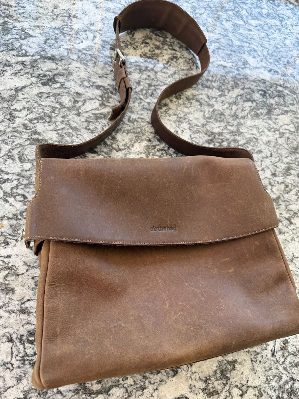 Borse: Dothebag Ledertasche Messenger naturbraun – Usato da Wiesendangen venduto da Fior 4