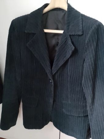 Edler Cordblazer, schwarz, Herbst/Winter, Gr. S