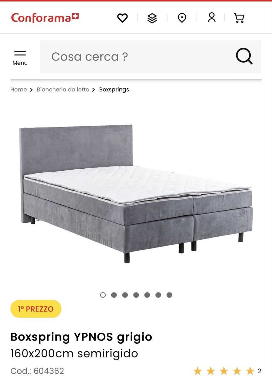 Letti: Box spring Bett 140x200 – Usato da Holderbank AG venduto da Pitbuell 1