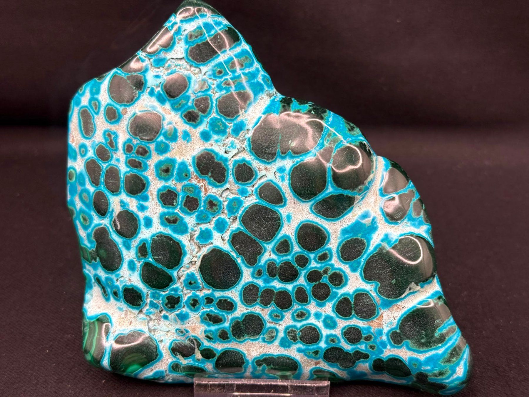 Minéraux & Lithothérapie: Malachit und Chrysocolla poliert – D'occasion à Schinznach Bad par Demerald 5