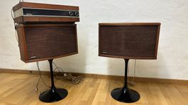 Bose Stereo System Speakers and Tuner Wood Vintage Used
