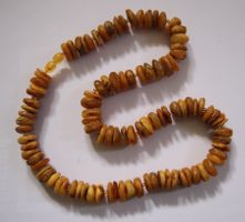 Nachlass: Butterscotch Bernstein Kette Collier 58 Gramm