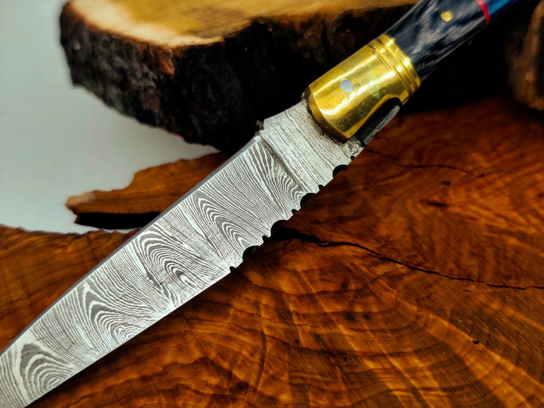 Accessori: Laguiole Damast Messer Klappmesser echtes Damastmesser – Nuovo e nell'imballaggio originale da Arlesheim venduto da Premius_1 4