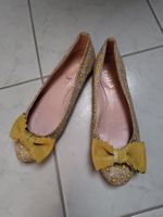 Red Valentino Ballerina mit Blumen, gelb Gr. 37,5