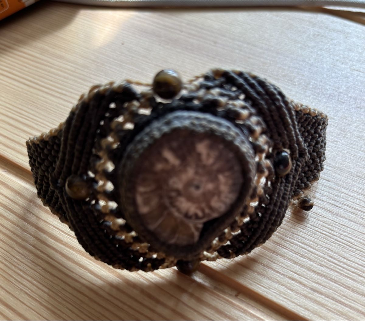 Bracciali & Braccialetti: Armband Makramee Amonit Tigerauge – Nuovo (secondo la descrizione) da Erlinsbach venduto da moseco 3