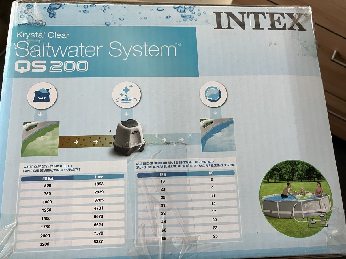 Intex Piscines: Intex QS200 Salzwassersystem – Neuf avec emballage d'origine à Lobsigen par Kastor95 1
