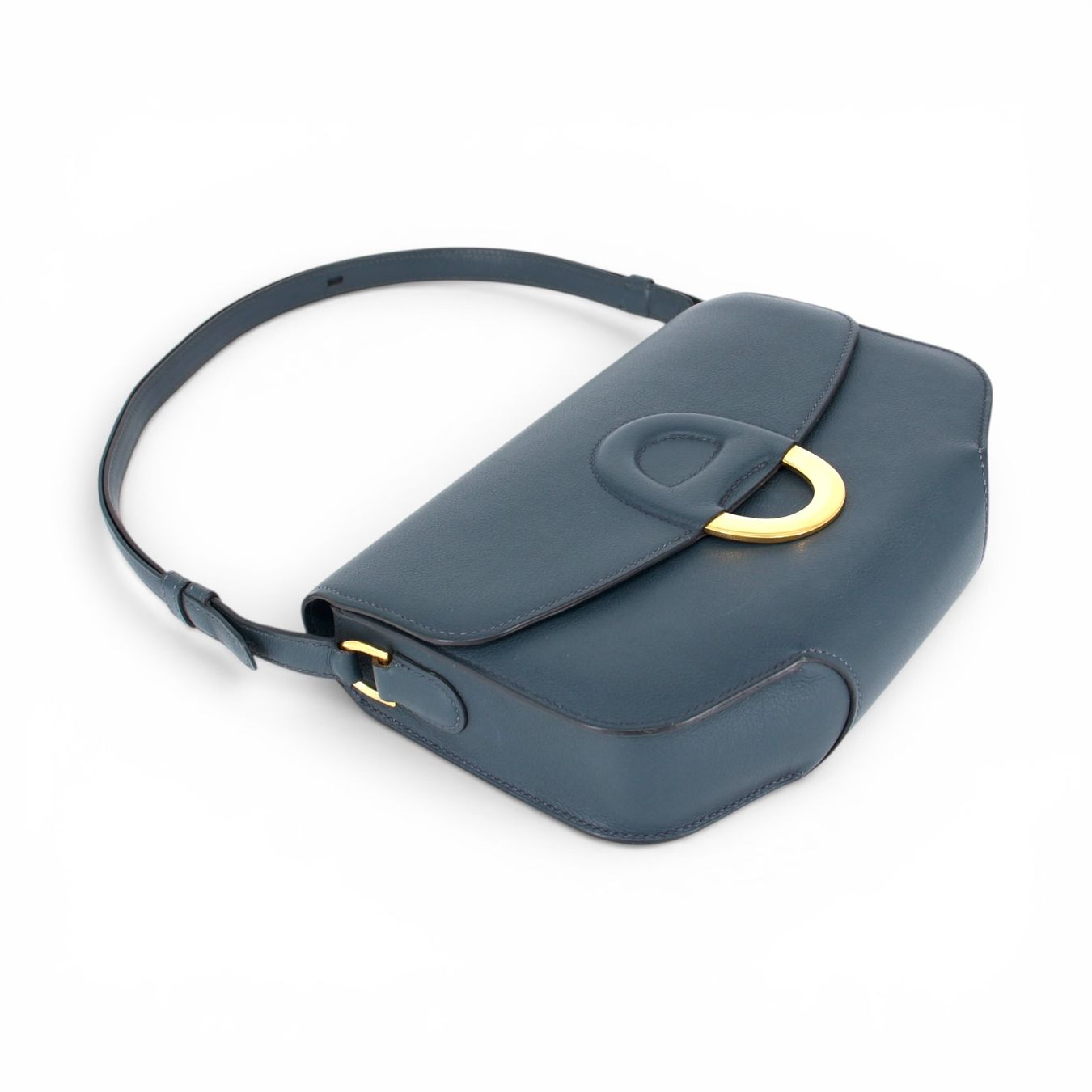 Hermès Borse da donna: Hermès Cherche Midi 25 Evercolor Bleu océan – Usato da Binningen venduto da Designerlabels 7