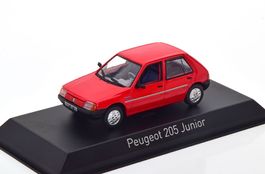 Peugeot 205 Junior 5-Türer 1988 rot / Decor   1:43 von NOREV