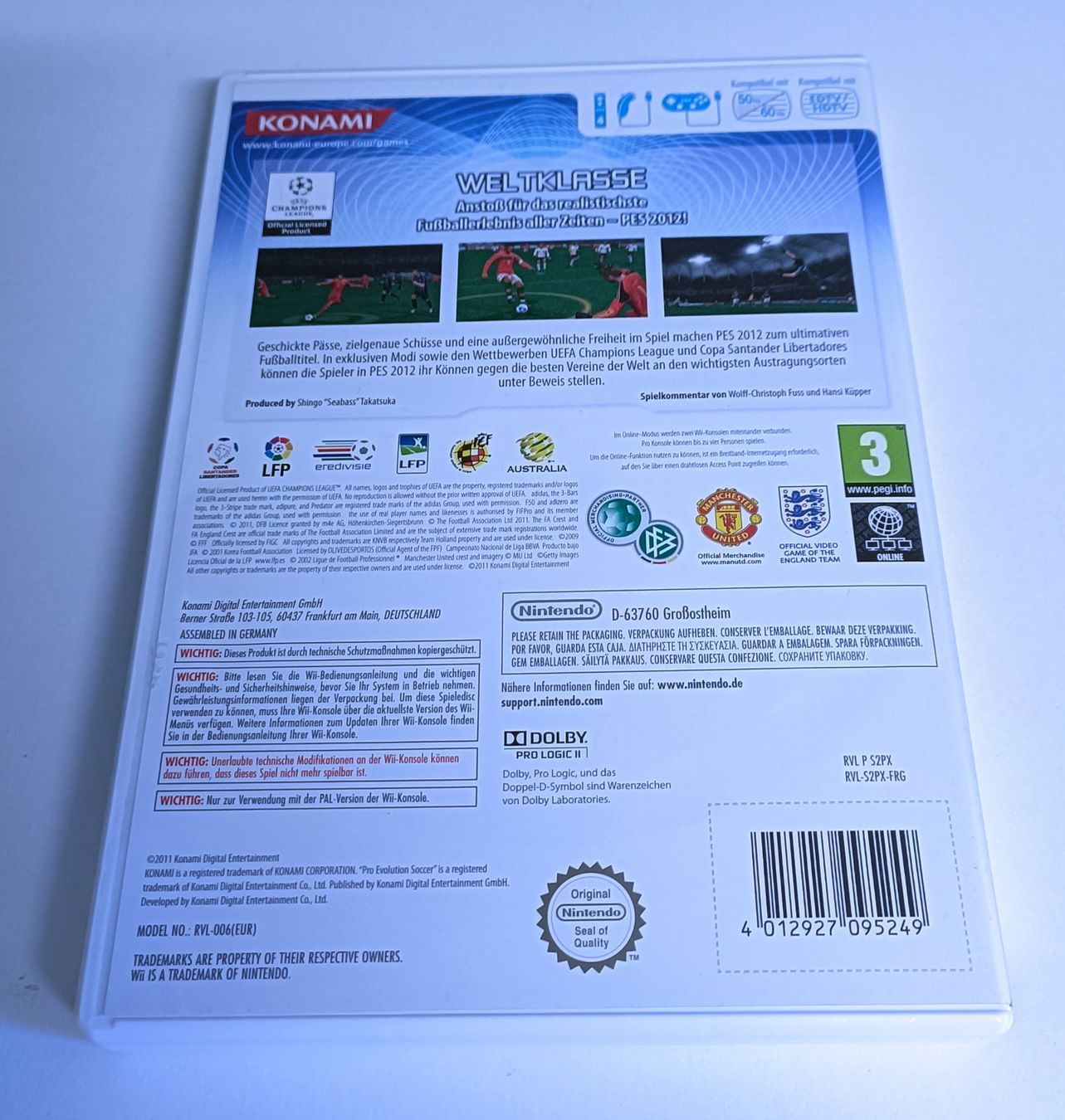Nintendo Spiele: PES 2012 Pro Evolution Soccer | Wii – Gebraucht aus Köniz von Gamecollect 2