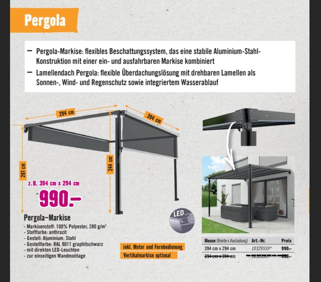 Abris: Pergola Metall – D'occasion à Kappelen par Strupas 4