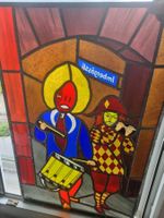Basler Fasnachtsmotiv Wappenscheibe, Grösse: 80cm x 51cm