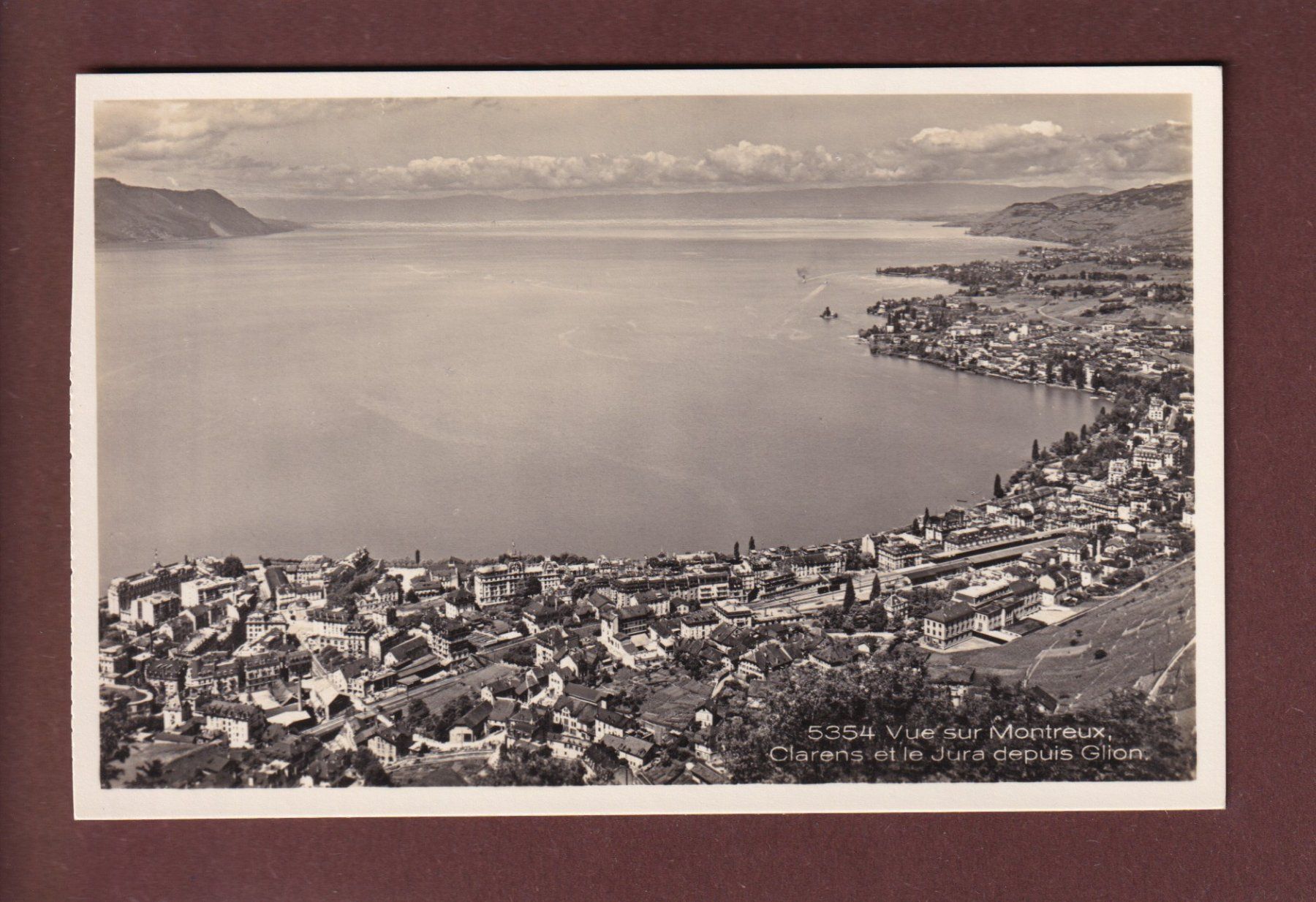 Cartoline postali: MONTREUX depuis Glion – Usato da Pully venduto da nicecards