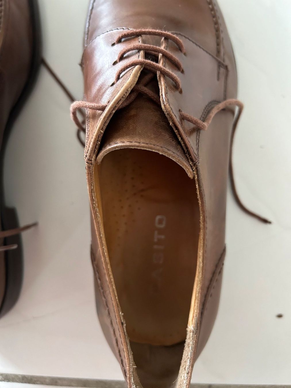 Herrenschuhe: Herren Lederschuh Pasito, Grösse 43 1/2 – Gebraucht aus Gutenswil von walker60 3