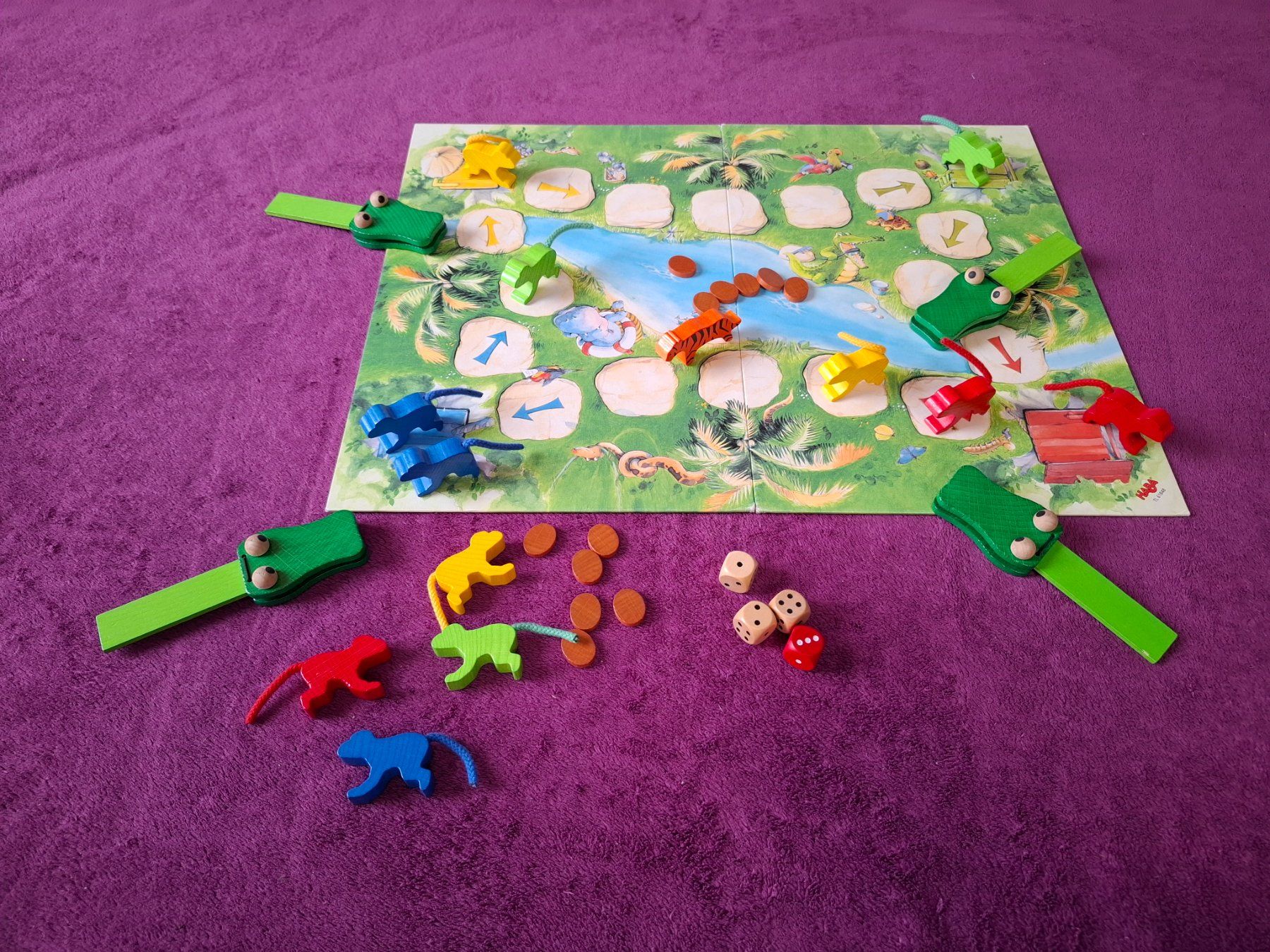 Haba Spiele: HABA Spiel - Rummel im Dschungel – Gebraucht aus Müllheim Dorf von Seeeule01 3