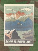 Postkarte Fliegerabteilung, Soldatenmarke (563), Repro