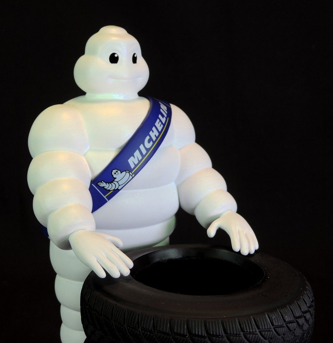 Statuette: Michelin Männchen Figur, Bibendum, Werbung – Nuovo e nell'imballaggio originale da Duggingen venduto da roterbambus 6