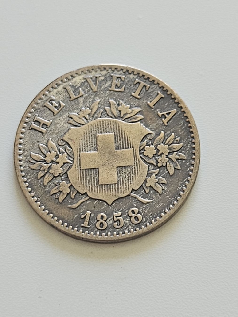 Toutes les monnaies: 20 Rappen 1858 – D'occasion à Pfäffikon ZH par Mrt.