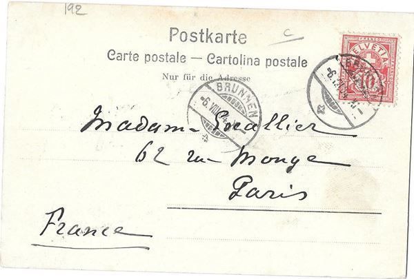 Cartoline postali: Brunnen mit Dampfschiff Uri – Usato da Olten venduto da clotaldi 1