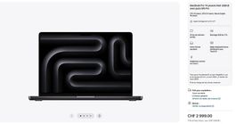 MacBook Pro 14" M5 Pro 18CPU/20GPU  24 Go  2 To  NEUF