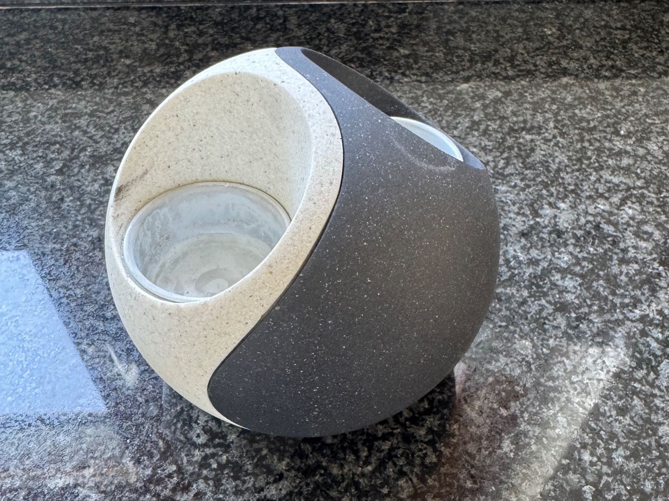 Portacandele: Yin und Yang Teelichthalter Stein – Usato da Steffisburg venduto da smocky17 2