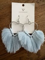 Ohrhänger Boho Style, hellblau