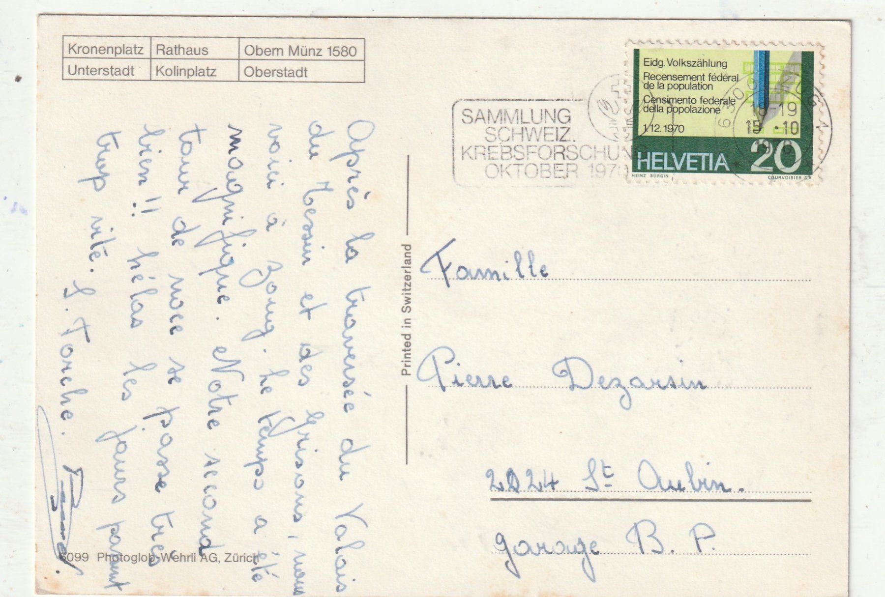 Cartoline postali: Zug  MBK – Usato da Lumbrein venduto da made02 1