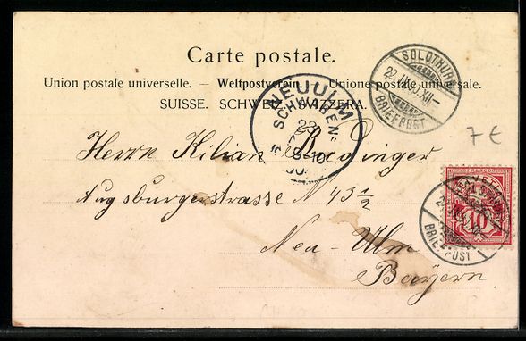 Cartoline postali: Solothurn, Hauptgasse mit Geschäften um – Usato da Berlin venduto da bartko-reher 1