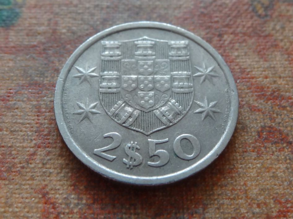 Alle Münzen: PORTUGAL  2.5  Escudos  1980 – Gebraucht aus Romanel-sur-Lausanne von Swift13 1