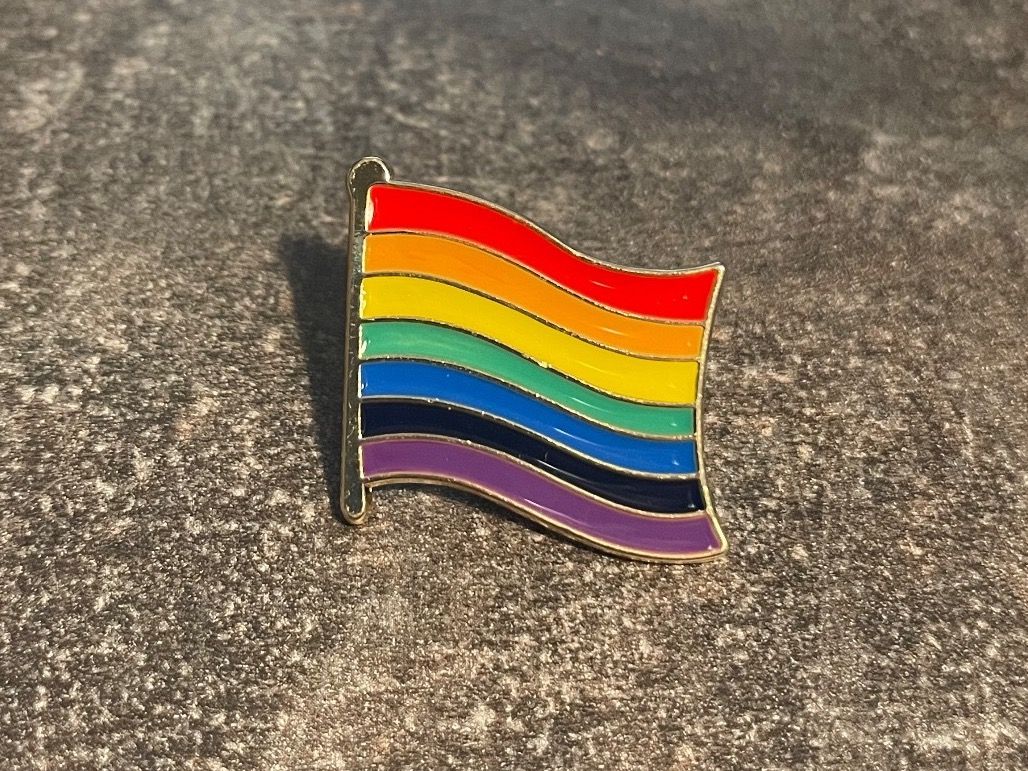 Plaketten & Abzeichen: Rainbow Flag Pin – Gebraucht aus Biel/Bienne von bas_c8yf