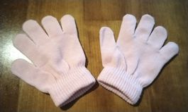 Rosa Kinderhandschuhe, bis ca. 8 Jahre, neu und unbenutzt