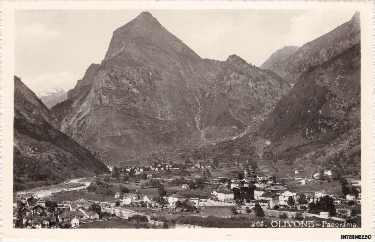 Cartoline postali: Olivone // Dorf Panorama – Usato da Basel venduto da intermezzo12