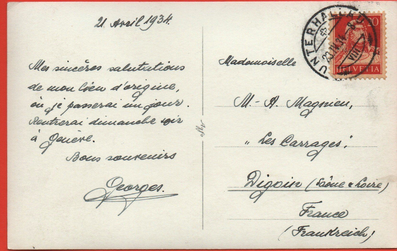Cartoline postali: HALLAU – Usato da Jona venduto da philajona 1