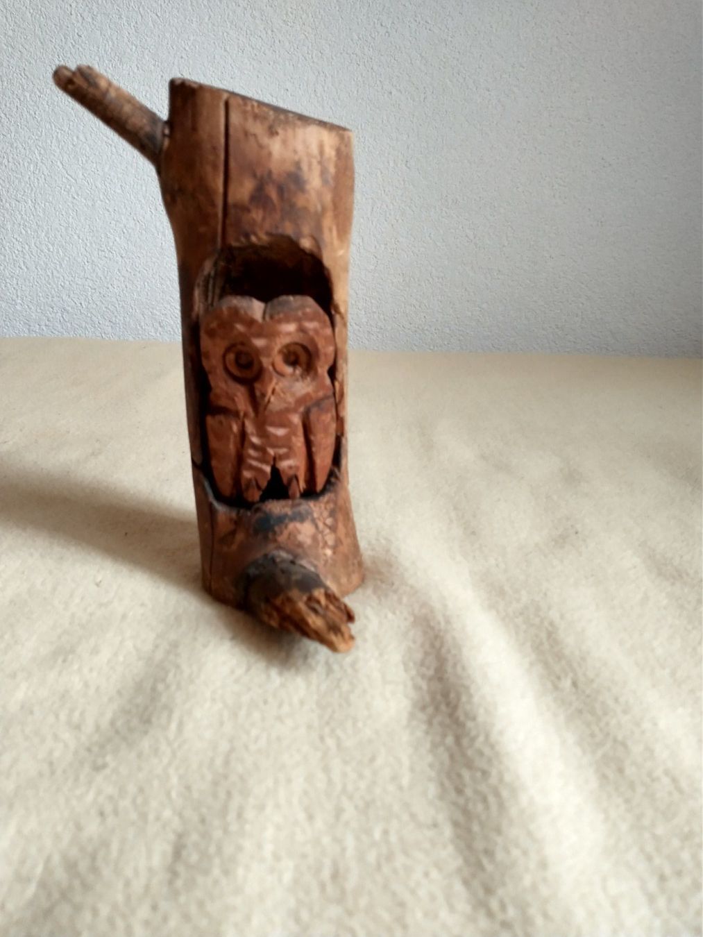 Sculture & Statue: Geschnitzte Eule aus Holz, Handarbeit,  vintage Top! – Usato da Löhningen venduto da Chimae67 1
