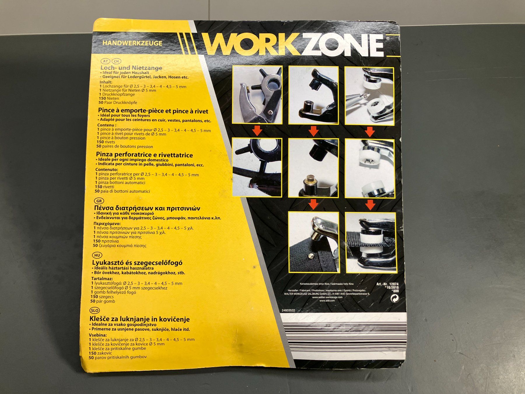 Alle Werkzeuge: WORKZONE - Loch und Nietzangenset ab 1.- – Gebraucht aus Lichtensteig von Buy24International 1