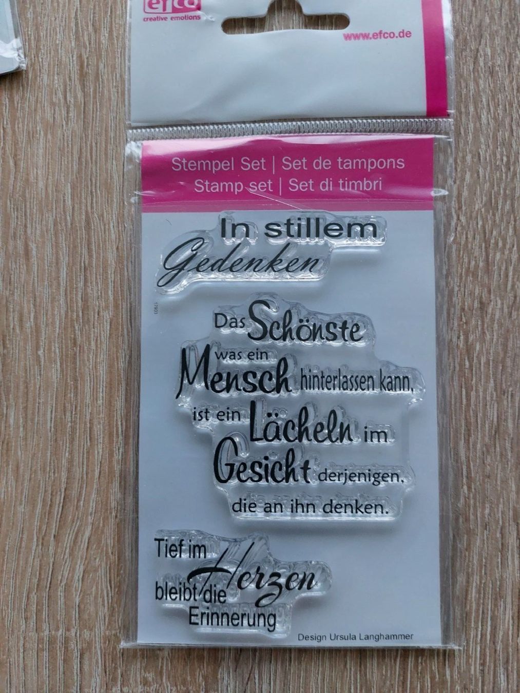 Tampons: *** STEMPEL BEILEID *** – Neuf avec emballage d'origine à Amriswil par SCHLOSSGEISTLI