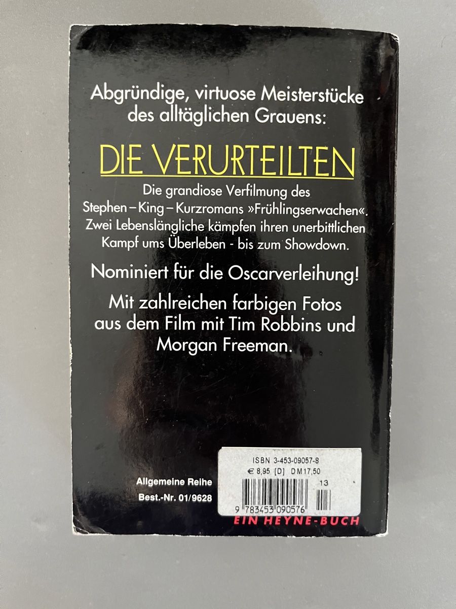 Libri: Stephen King | Die Verurteilten – Usato da Sierre venduto da black.box 1