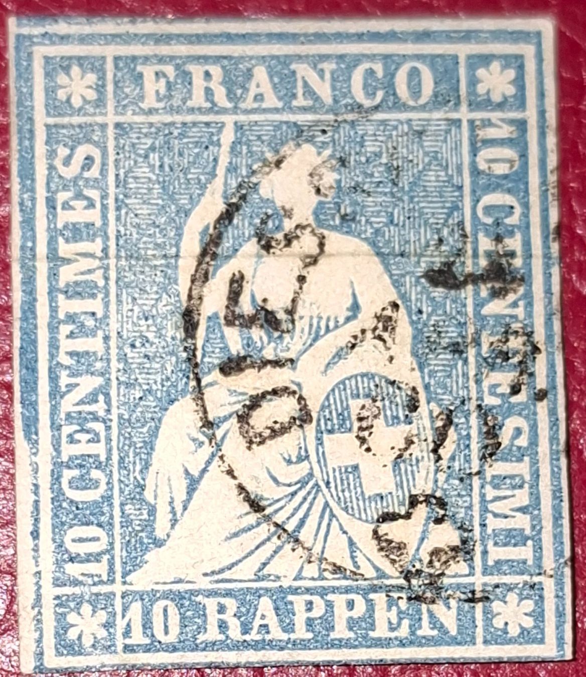 Alle Briefmarken: Strubel 23G Rhombenbild speziell – Gebraucht aus Balgach von SIMEON27