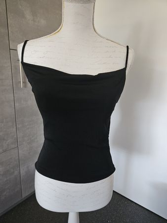 Top Träger Oberteil Schwarz Grösse S Damen 