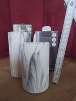 Marmor Deko LED Kerzen 2 Stk. mit Timerfunktion, neuwertig
