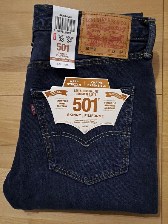 Levi's 501 skinny filiforme stretch clearance extensible