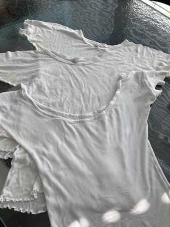 Zimmerli Unterhemde 3 Stk. vintage, Gr. S, weiss, Baumwolle