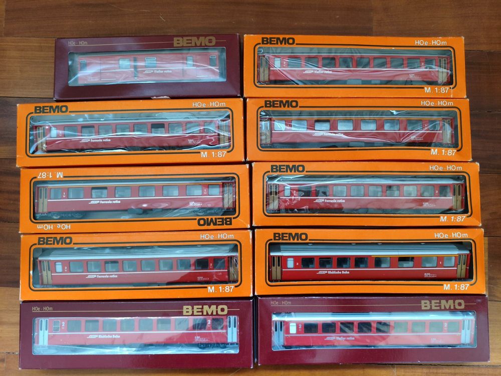 Bemo H0m 10x RhB Personenwagen (Gebraucht) in Viganello für CHF 210 ...