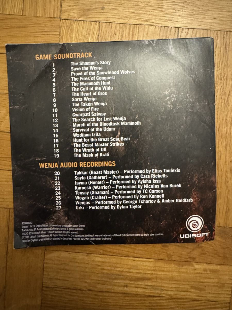 CDs: Far Cry Primal Soundtrack - Edition Limitée - CD Rare! – Gebraucht aus Lausanne von Dri_Shop 1