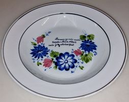 Antiker Spruch-Teller Komm zu mir mein liebstes Kind 22cm