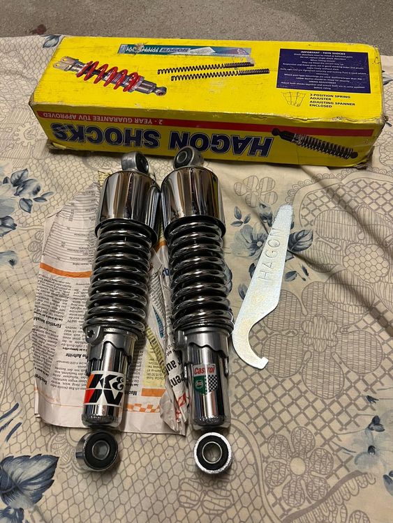 Stossdämpfer 302mm Für Harley-Davidson Sportster 883 Hugger 88-03 Schwarz