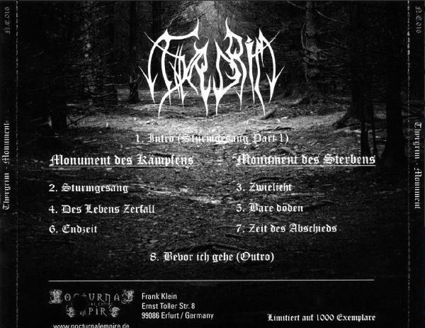 CD: Thyrgrim - Monument (Ltd) – Usato da St-Cergue venduto da VeganWarrior 1