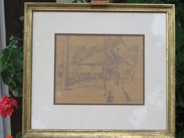 Carl Roesch 1884-1979  original Bleistiftzeichnung