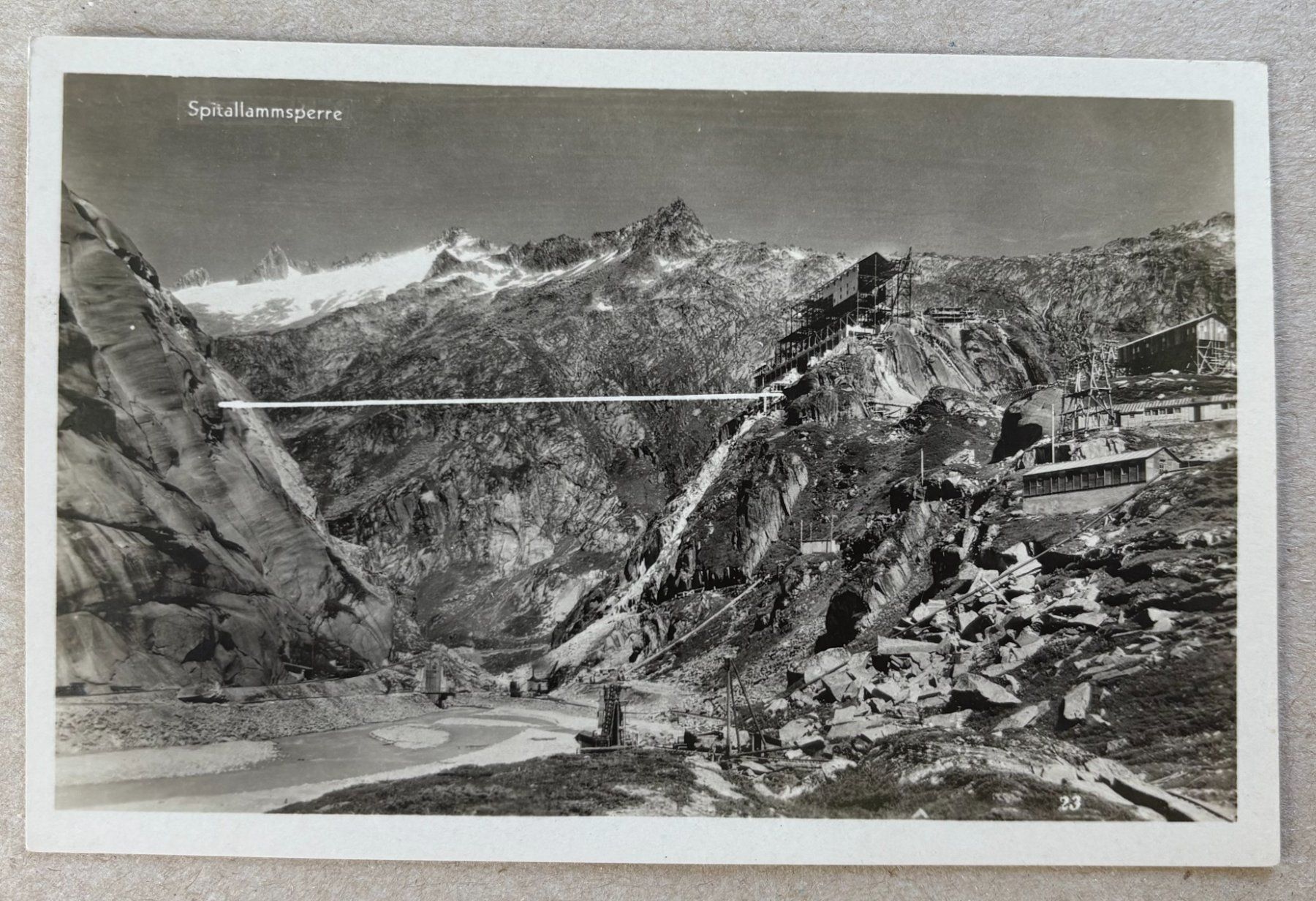 Cartoline postali: KRAFTWERK OBERHASLI SPITALLAMMSPERRE – Usato da Ostermundigen venduto da Heavenmaus75