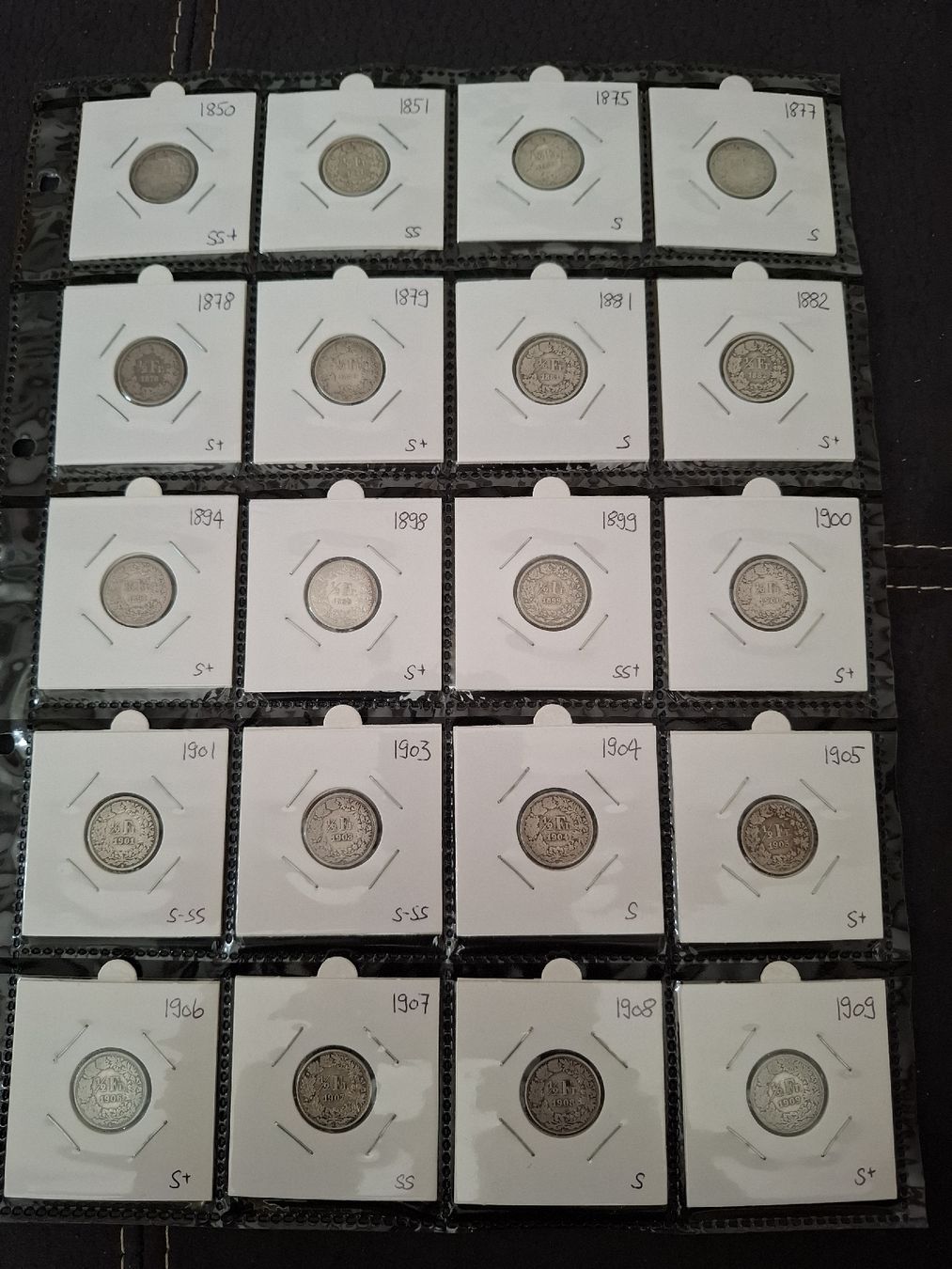 Toutes les monnaies: 50 Rp Sammlung ab 1850 – D'occasion à Hunzenschwil par Hardrock6